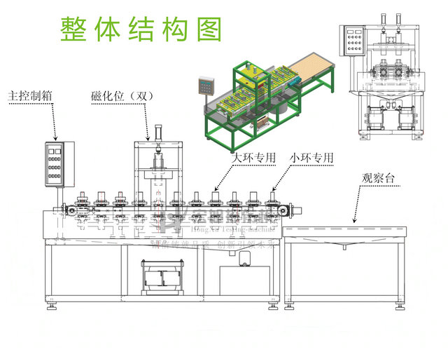 轴承套圈探伤机结构示意图